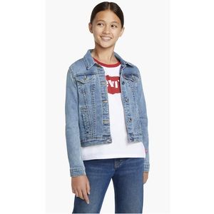 Kids large light blue Levi’s jean jacket.